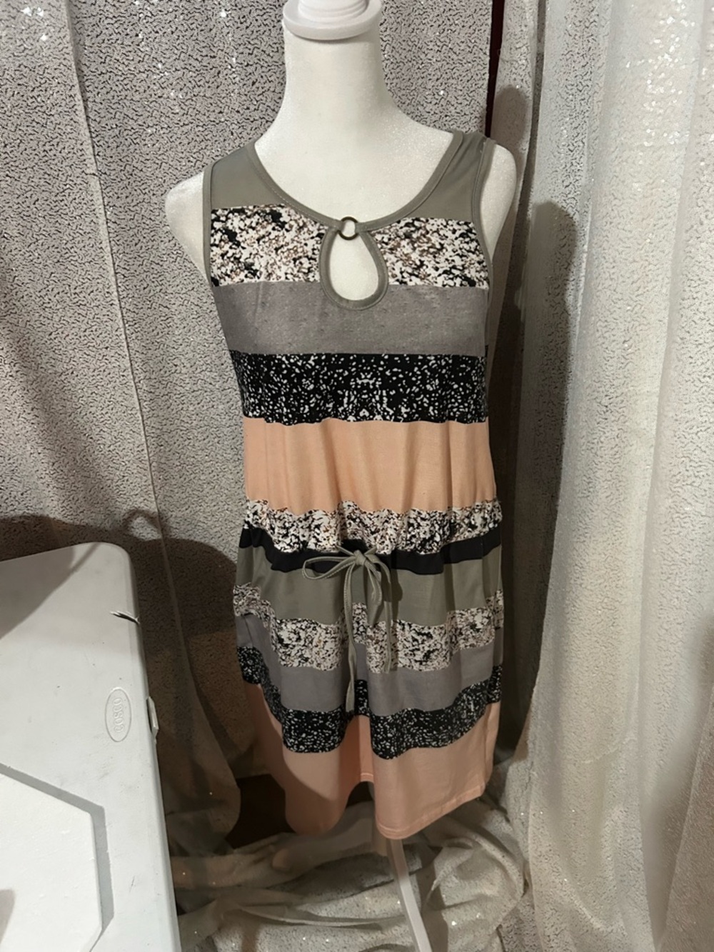 Neutral Beige/Taupe dress- Size M